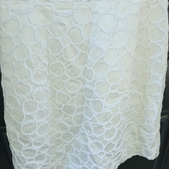 Lilly Pulitzer Dress Womens 4 Off White Raegan Sleeveless Lace Fit Flare Bridal - Picture 8 of 16